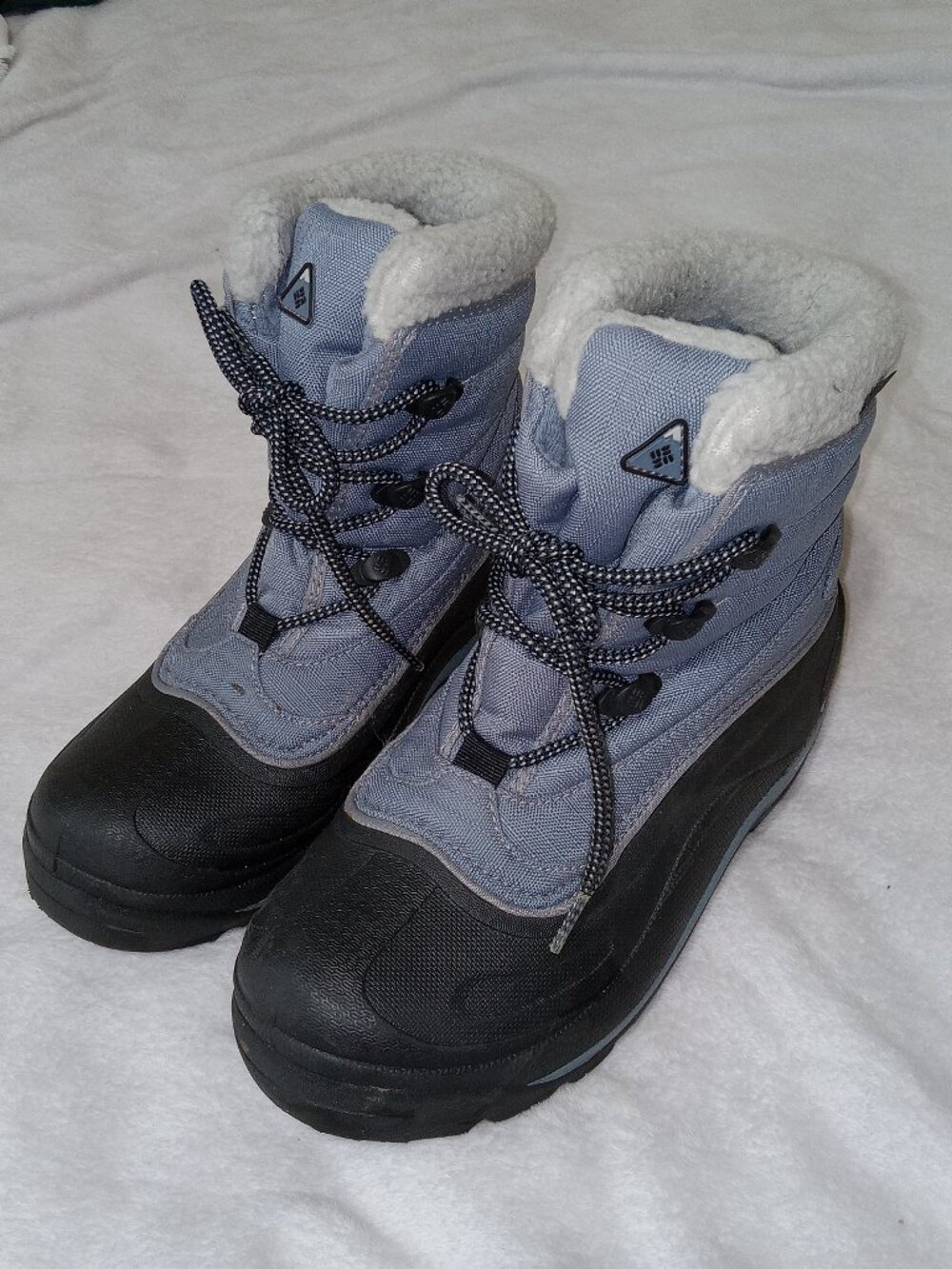 Columbia Cascadian Trinity Thermolite Winter Snow Boots Blue Black Women’s 6.5